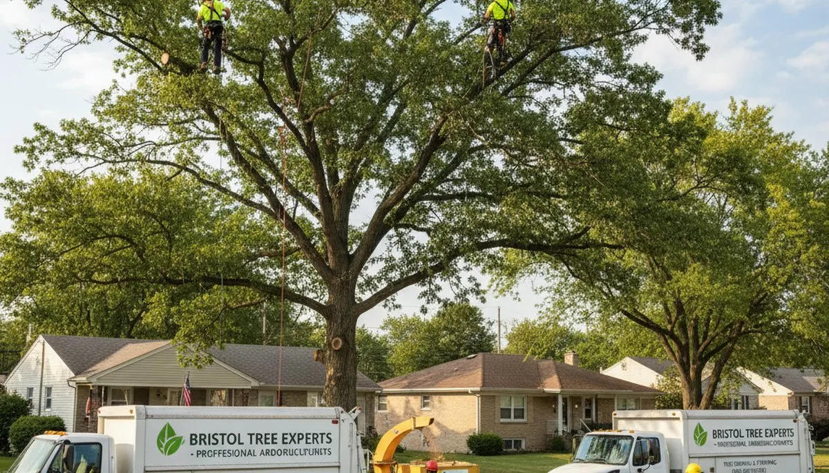 Professional tree removal service in Aurora IL by certified arborists at Tree Services Aurora