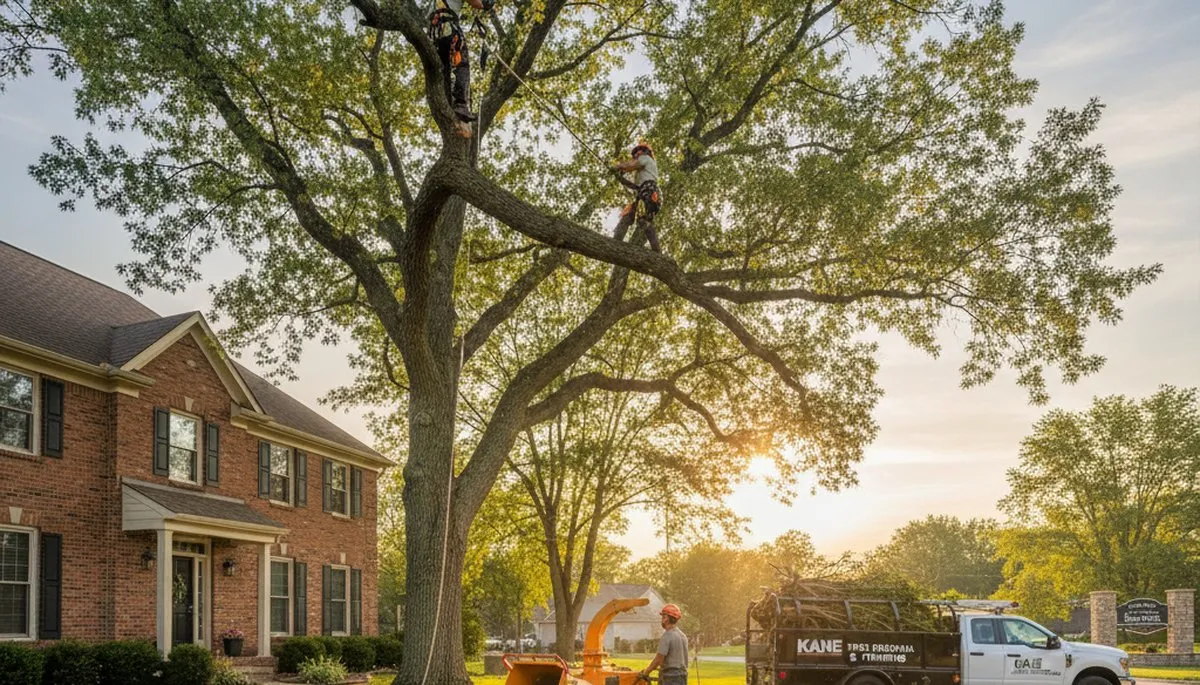 Professional tree removal service in Aurora, IL by local certified arborists