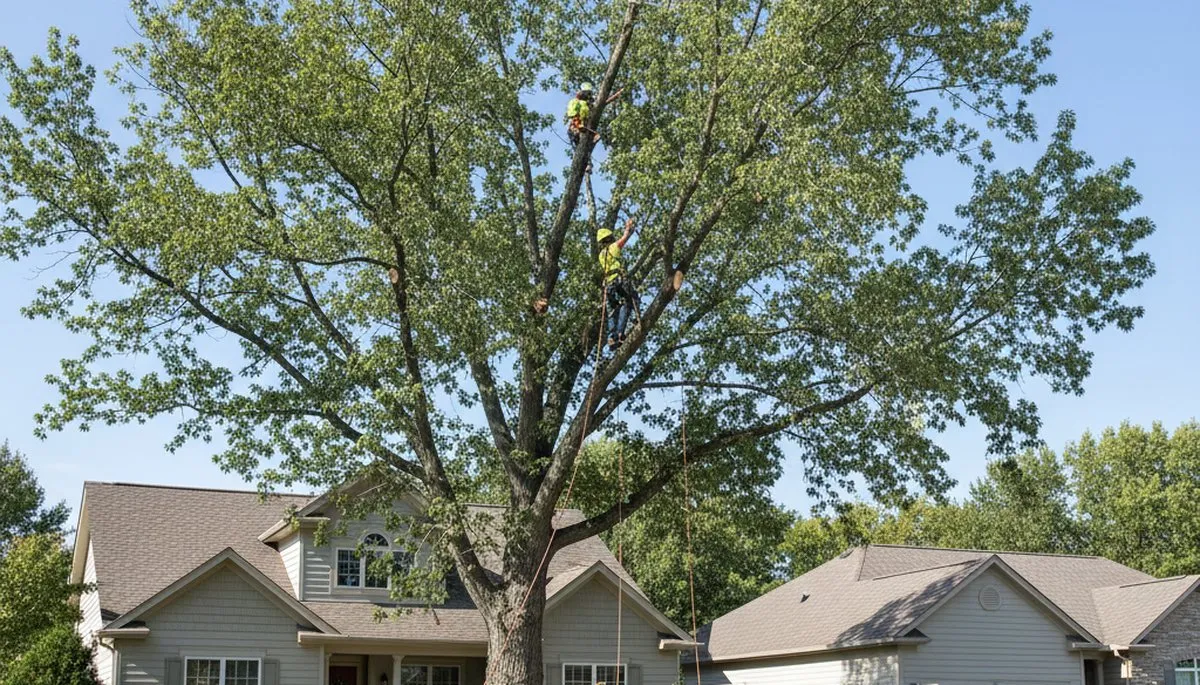 Professional tree removal service in Aurora, IL by certified arborists