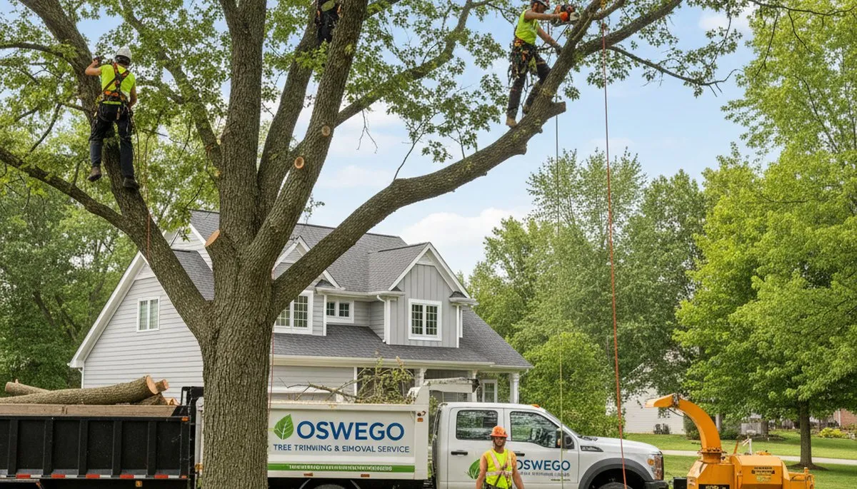 Professional tree removal service in Aurora, IL by certified arborists