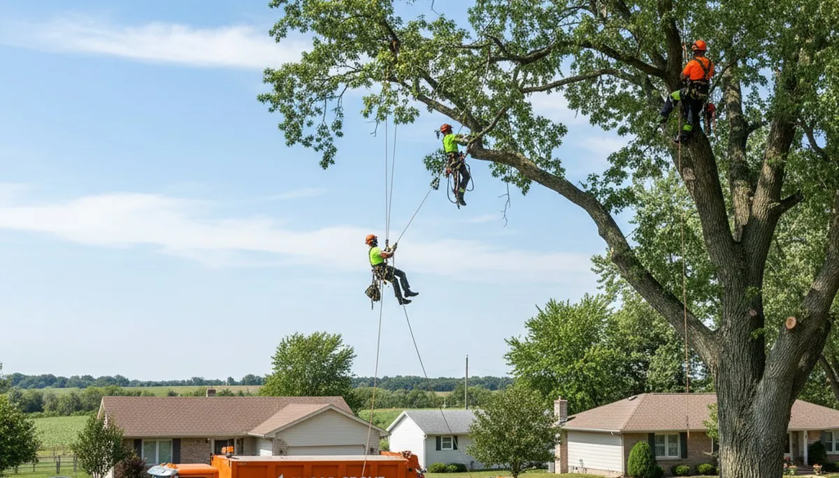 Professional tree removal service in Aurora, IL by certified arborists