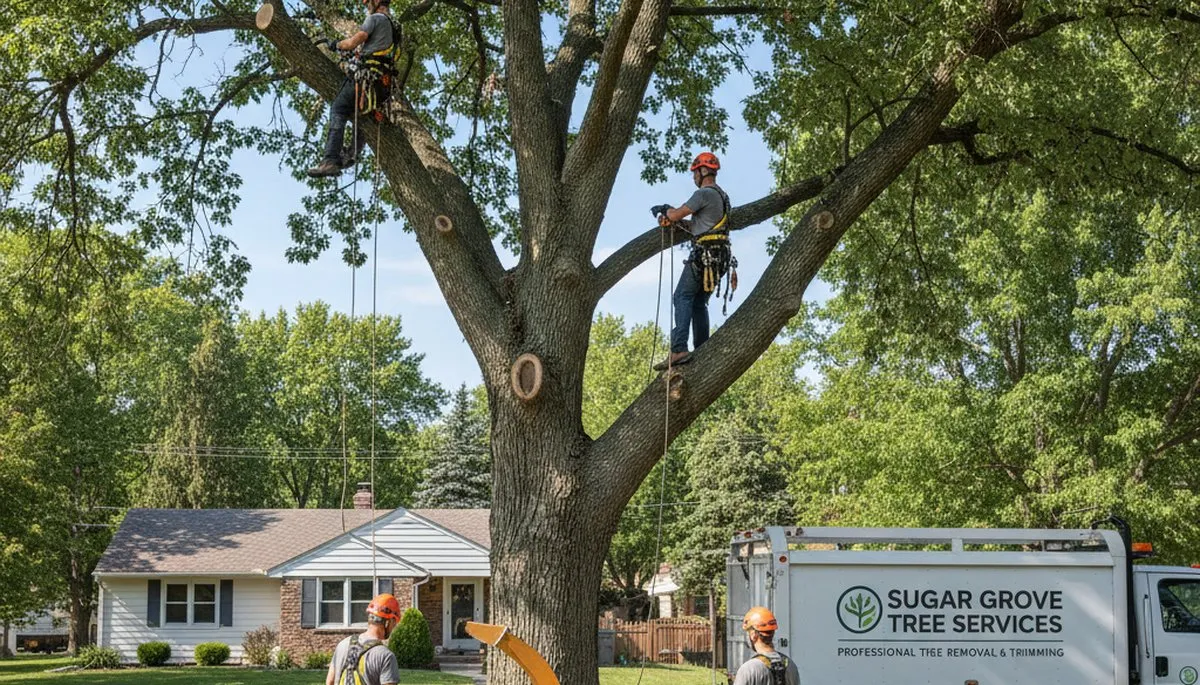 Professional tree removal service in Aurora, IL by certified arborists